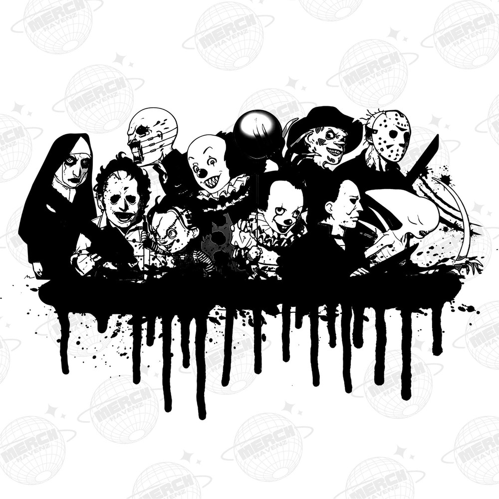 Halloween Png, Halloween Horror Png, Horror Movie Png, Horror characters Png, Digital Download File, Spooky Shirt Design PNG - 1.jpg