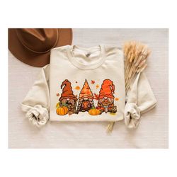 fall gnomes shirt, gnome fall shirt, fall tee, thankful shirt, thanksgiving tee, fall tshirt, thankful pumpkin shirt, ho