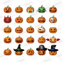halloween pumpkin png, retro halloween png, cute pumpkin png