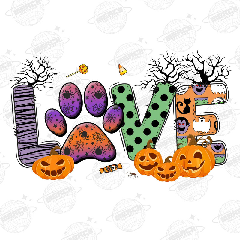 Halloween Sublimation Design Png, Love Dog Png, Dog Png, Halloween Png, Western Png Files, Love Png Files, Halloween Love Dog - 1.jpg