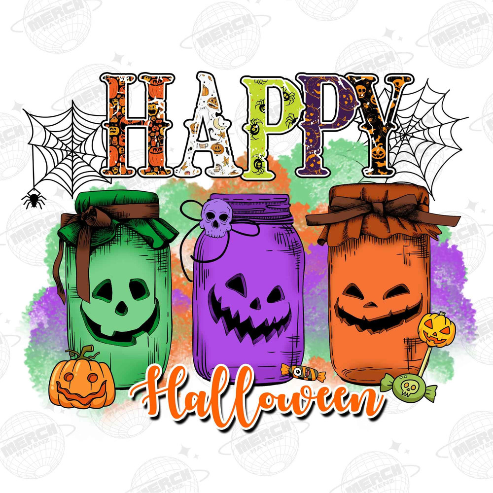 Happy Halloween Jar Png,Halloween Png,Jar Halloween Png,Jars Png, Pumpkin Png,Digital Download,Halloween Sublimation Design,Halloween Design - 1.jpg