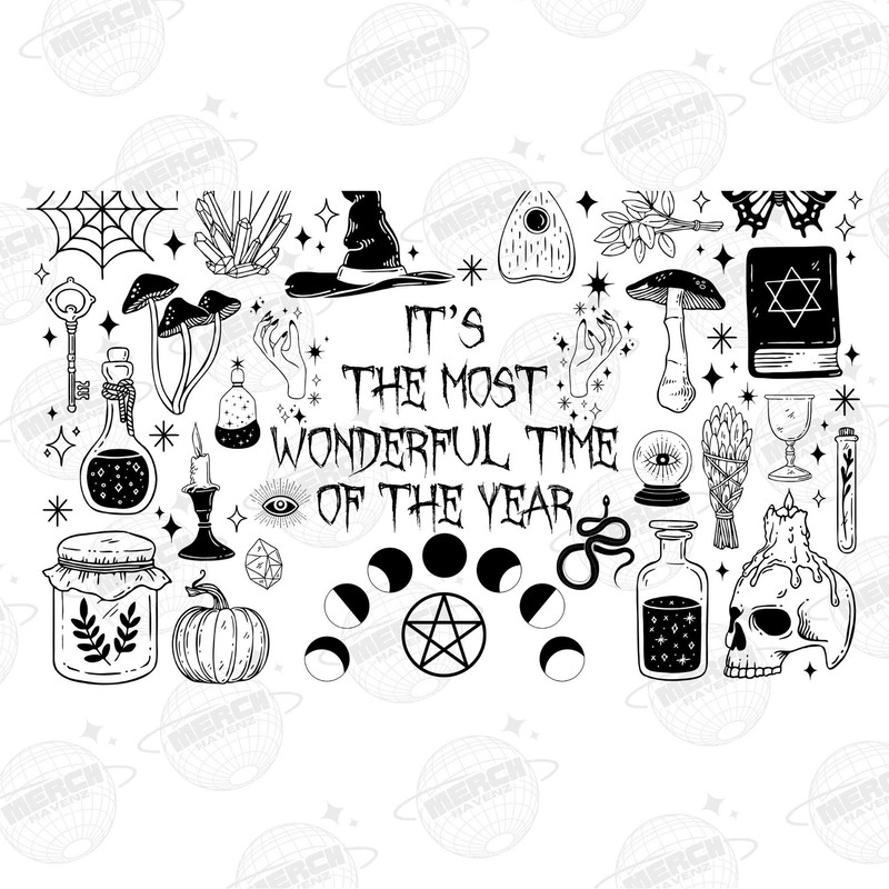 It's The Most Wonderful Time Of The Year Png, Halloween Costume Png, Halloween Clipart, Trendy Halloween, Digital File - 1.jpg