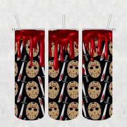 horror movies 20 oz skinny tumbler sublimation design, halloween tumbler straight and tapered wrap png, png file