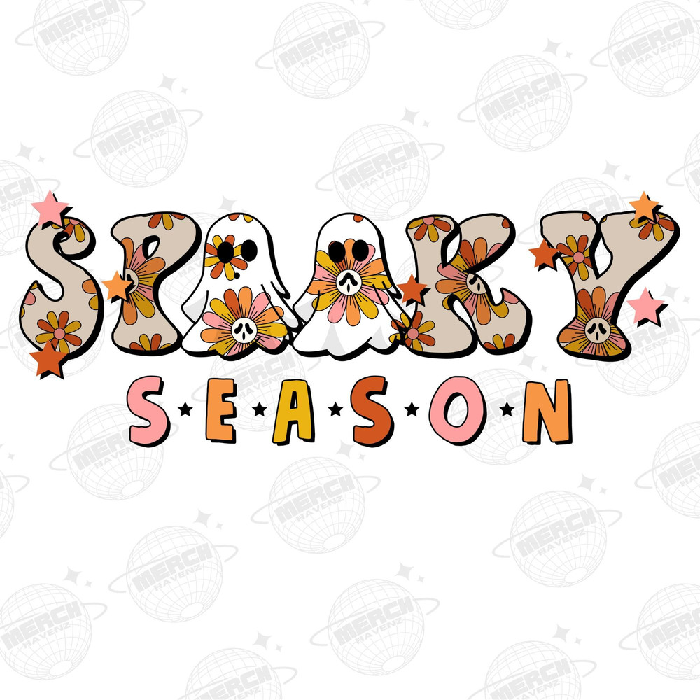 Spooky Season Halloween PNG sublimation design download, boho Halloween png, spooky season png, skull floral png, skeleton png, hippie png - 1.jpg