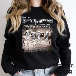 halloween sweatshirt, disney the silly symphony skeleton dance halloween sweatshirt, disney halloween shirt, mickey's no