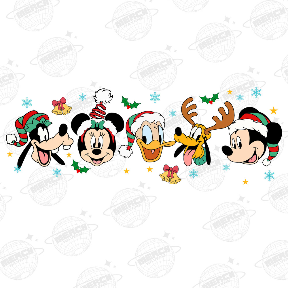 Vintage Mickey And Friend Christmas Png, Ears Christmas Png, Christmas Png, Disneyland Trip Png, Disneyworld Family Christmas Png - 1.jpg