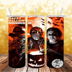 3D Horror Movie Tumbler Sublimation Design Png, Hot Styles Horror Character 20 oz Tumbler Design Template PNG, Png file