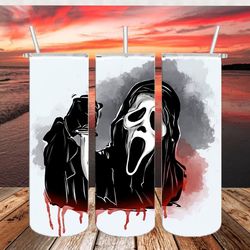 horror skinny tumbler 20 oz sublimation design png, movie character tumbler straight and tapered png, png file