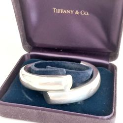 tiffany & co rigid bracelet in sterling silver 925 cuff bracelet made in mexico in gift box original bangle gift for her