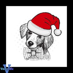 Santa Red Hat Dog Svg, Trending Svg, Santa Hat Svg, Christmas Dog Svg, Animal Svg, Cute Animal Svg, Cute Dog Svg, Dog Sv