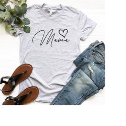 mama heart shirt, mothers day shirt, mama gifts, gifts for mom, mothers day gift, mom t-shirt, mommy tee