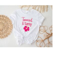 tanned and tipsy shirt, beach shirt, vacation shirt, beach t-shirt, beach life summer tee, summer vibes, salty beach, su