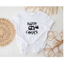 happy camper caravan shirt, adventure caravan shirt, happy camper caravan tee, camping caravan shirt, camper caravan tee