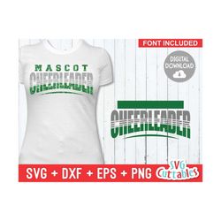 cheerleader svg cut file - cheer team - cheer template 0038 - svg - eps - dxf - cheerleader - silhouette - cricut - digi