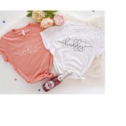 wife and hubby shirt, honeymoon shirts, mr and mrs shirt, newlywed shirts, honeymoon t-shirt, just married shirt, bride