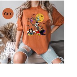 Mickey And Friends Disney Hallloween Shirt Halloween Spooky Seasons Comfort Colors Shirt Unisex, Funny Halloween Shirt,