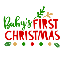 Baby's First Christmas, Baby Elf Svg, Santa Claus Svg, Christmas Svg, Silhouette, Cricut, Printing, Dxf, Eps, Png, Svg