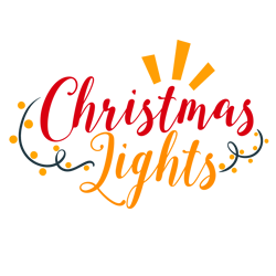 Christmas Lights, Santa Claus Svg, Christmas Svg, Silhouette, Cricut, Printing, Dxf, Eps, Png, Svg