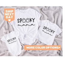 Spooky Mama and Spooky Mini Shirt, Halloween Mommy and Me Shirt, Matching Mommy and Me Halloween Shirt, Mom and Baby Shi