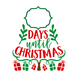 days until christmas, santa claus svg, christmas svg, silhouette, cricut, printing, dxf, eps, png, svg