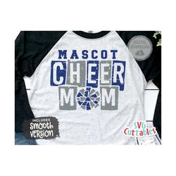 cheer svg cut file - cheer template 0065- svg - eps - dxf - cheerleader - megaphone - silhouette - cricut - digital down