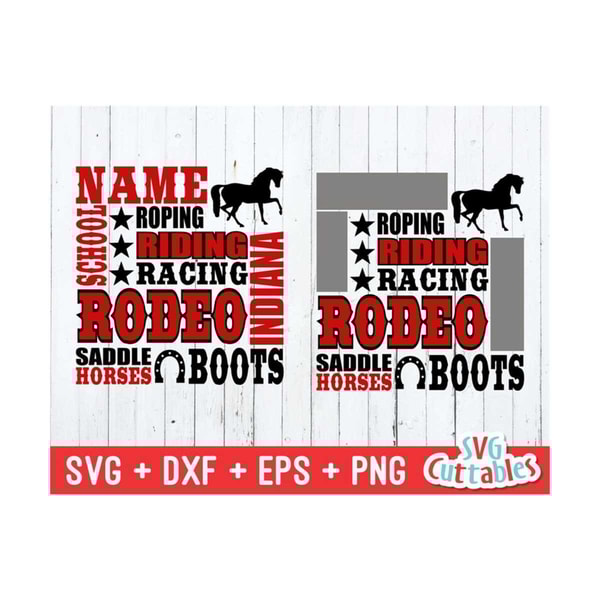 Rodeo svg, rodeo Subway Art svg, dxf, eps, rodeo template sv - Inspire ...