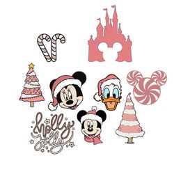 disney mickey mouse and friend christmas svg