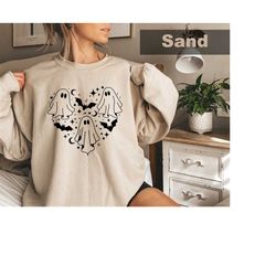 halloween ghost sweatshirt, fall ghost shirt, ghost halloween shirt for women, fall shirts, halloween sweater, retro hal