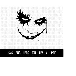 COD1198- Joker SVG, Joker Vector, Joker Silhouette SVG, Joker Silhouette Vector, Joker Cut File, Joker Png, Joker Clipar
