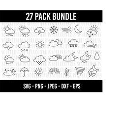 cod192- weather svg, weather dxf, weather png, weather clipart, weather silhouette, weather svg files for cricut, silhou