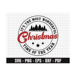 it's the most wonderful time of the year svg, christmas png, sublimation design, christmas svg shirt, digital download
