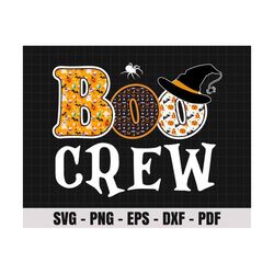 boo crew happy halloween svg, trick or treat svg, spooky vibes png, witch svg, fall svg, png files for cricut sublimatio