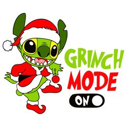 Santa Claus Stitch Christmas Holiday Mode On SVG