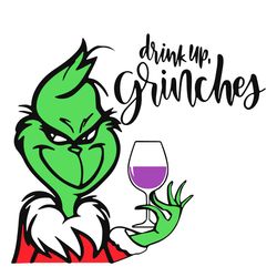 merry xmas santa claus grinches drinks up svg