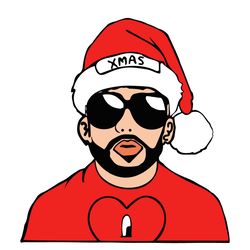 bad bunny santa benito un xmas sin ti logo svg