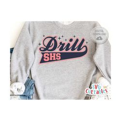 drill svg - drill team cut file - drill template 008 - svg - eps - dxf - png - silhouette - cricut - digital download