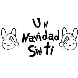 un christmas sin ti santa claus bad bunny gift svg