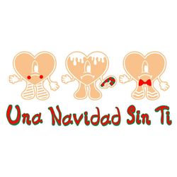 una christmas sin ti bad bunny gingerbread bundle svg