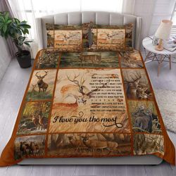 deer hunting quilt bedding &8211 duvet cover and pillowcase set