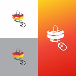 global online shop logo symbol design 11