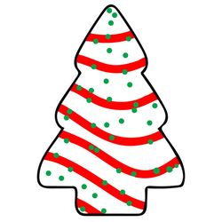 little debbie cake christmas tree holiday svg