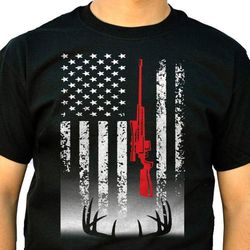 deer hunting t-shirt usa flag shirts for deer hunter &8211 fsd869