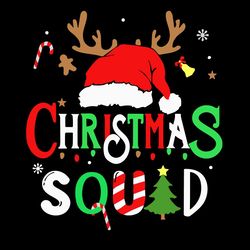 christmas squad family 2022 santa reindeer svg