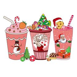 reindeer snowman santa christmas hot cocoa png