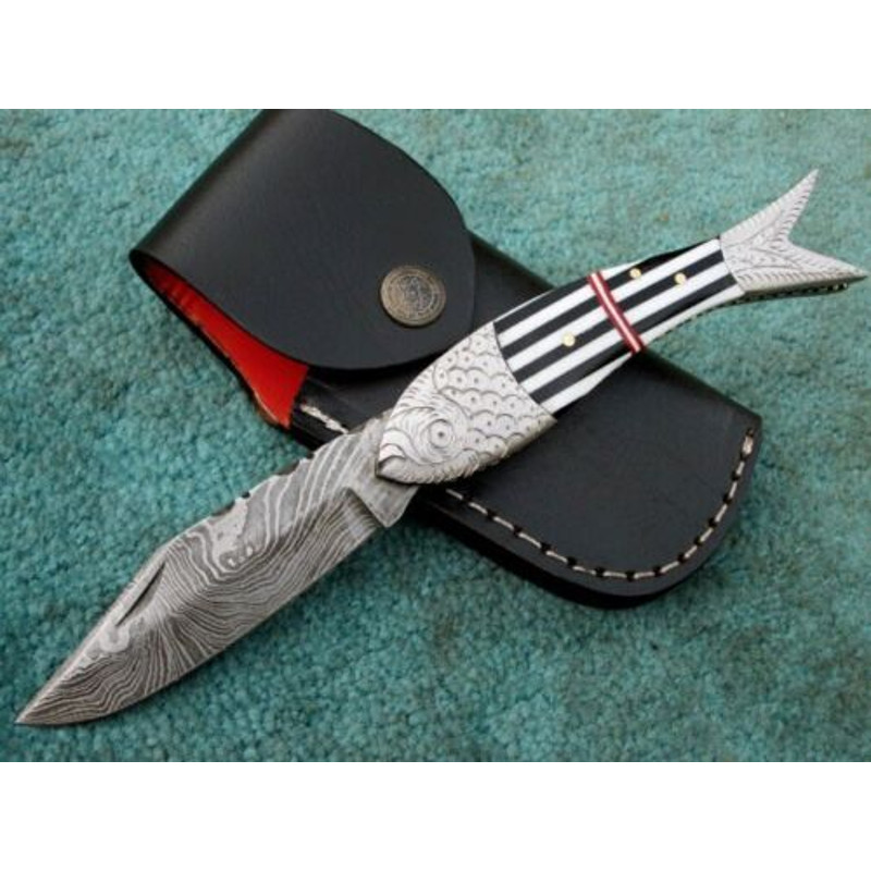 Buy a 9 Handmade Damascus Steel Knife with resin handle