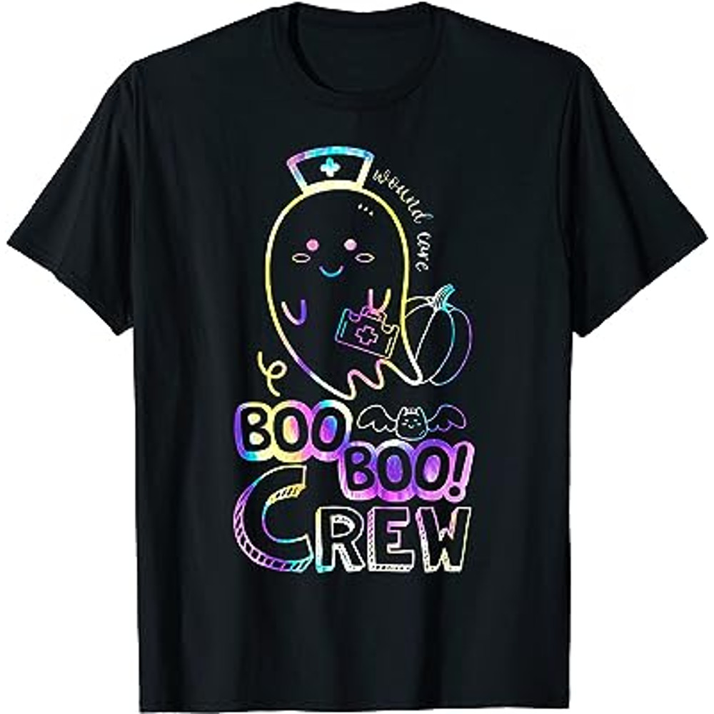 boo boo crew nurse halloween - nurses rn ghost T-Shirt.jpg