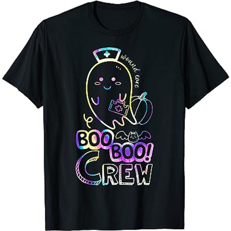 boo boo crew nurse halloween - nurses rn ghost T-Shirt.jpg