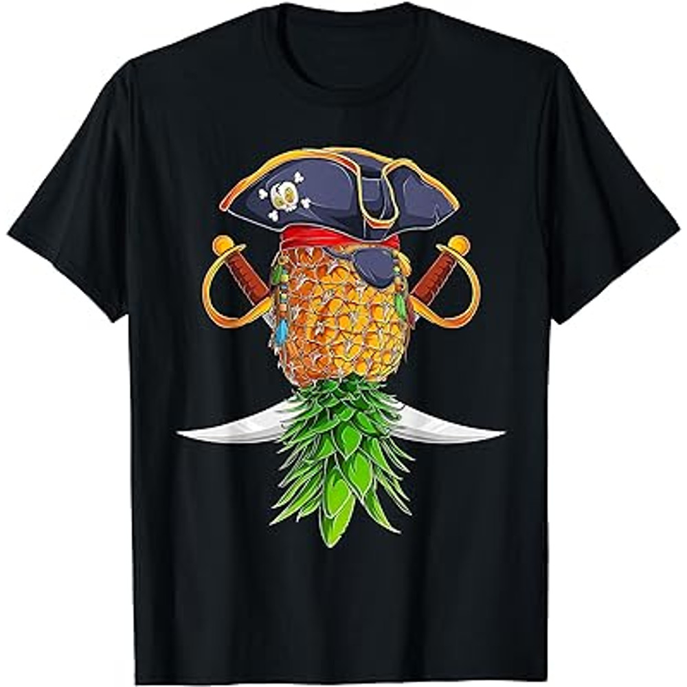 Pirate Upside Down Pineapple Swingers Lifestyle T-Shirt.jpg