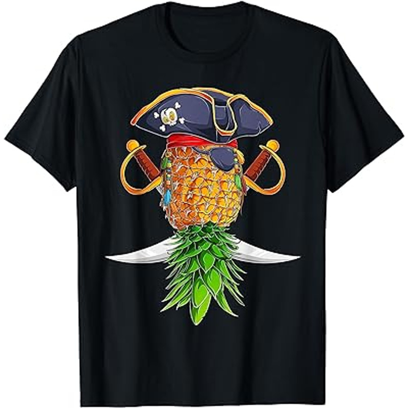 Pirate Upside Down Pineapple Swingers Lifestyle T-Shirt.jpg