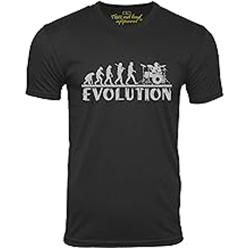 Drummer Evolution Funny T-Shirt Musician Drums Humor Tee.jpg
